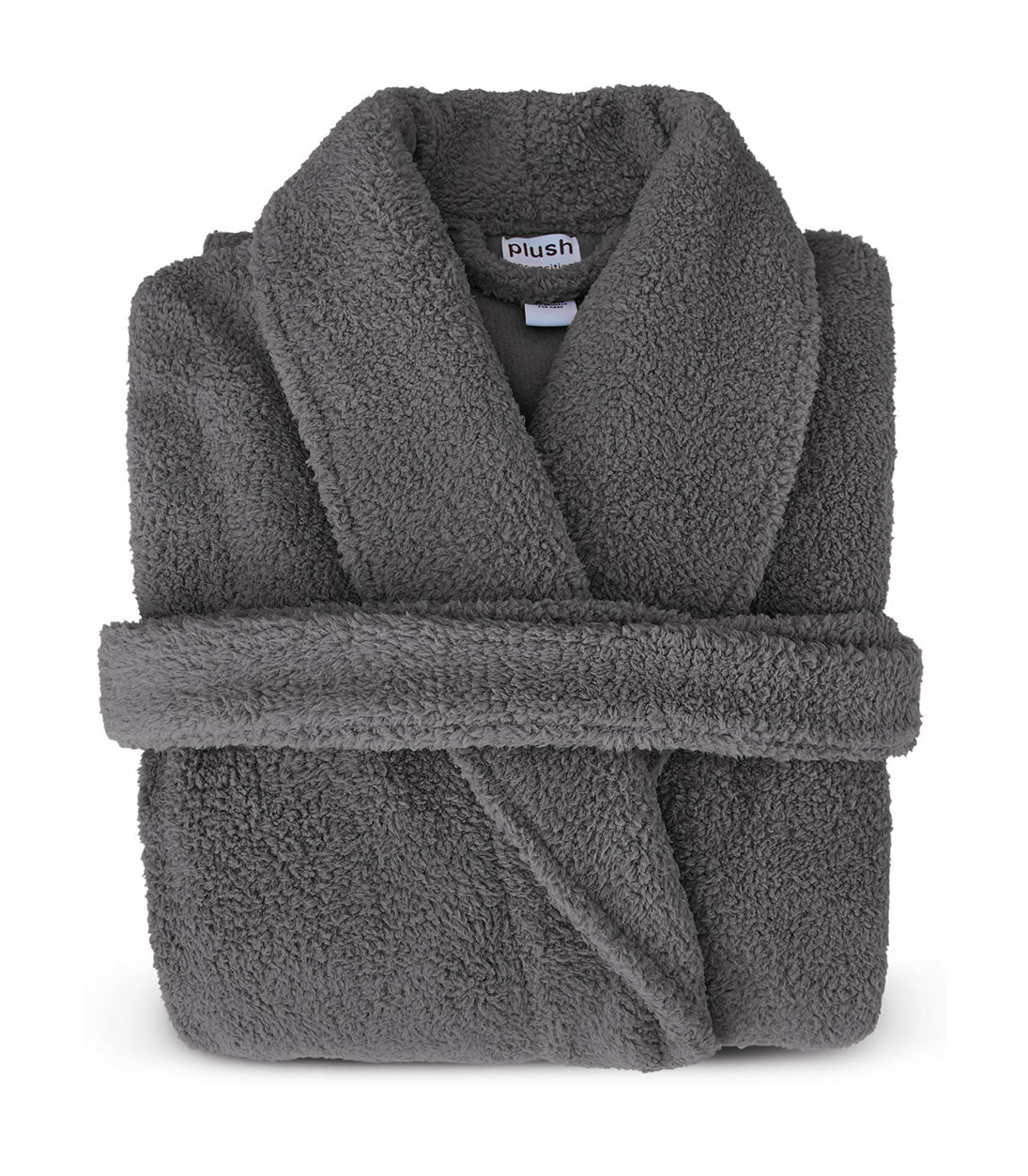 Man wearing an organic terry bathrobe for robe folding and storage tips