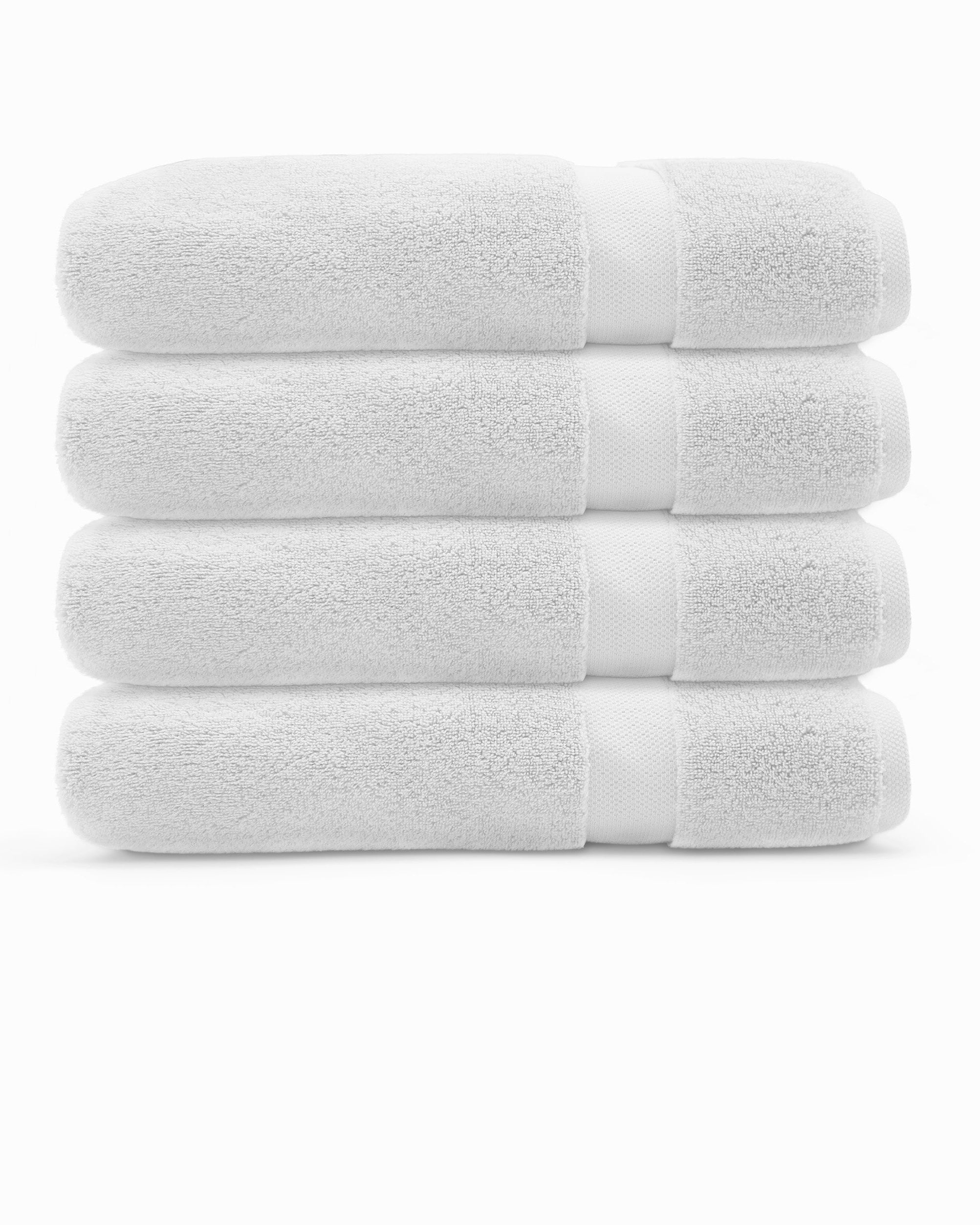 Plush Bath Towel 4-Pack#color_white