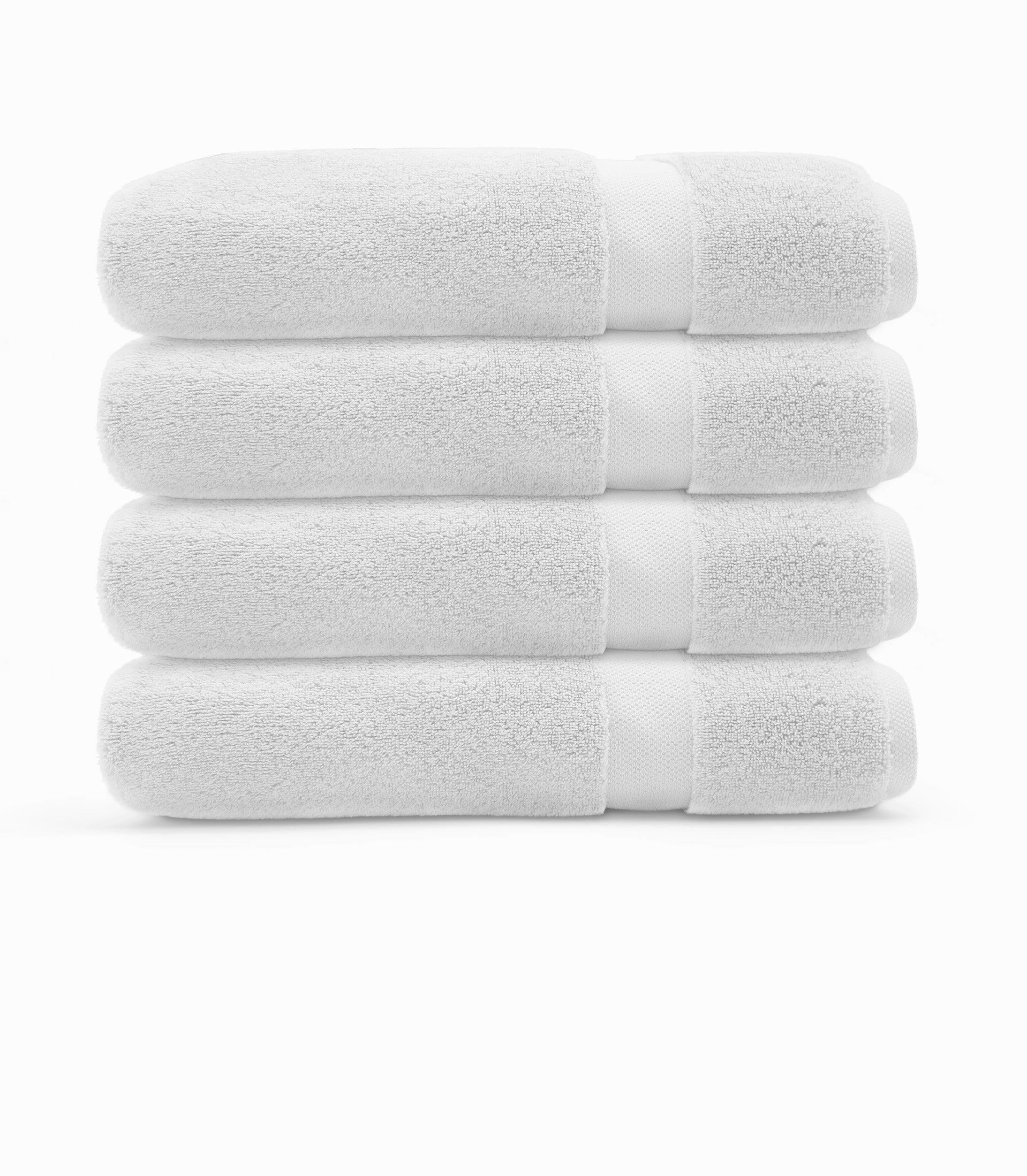Plush Bath Towel 4-Pack#color_white