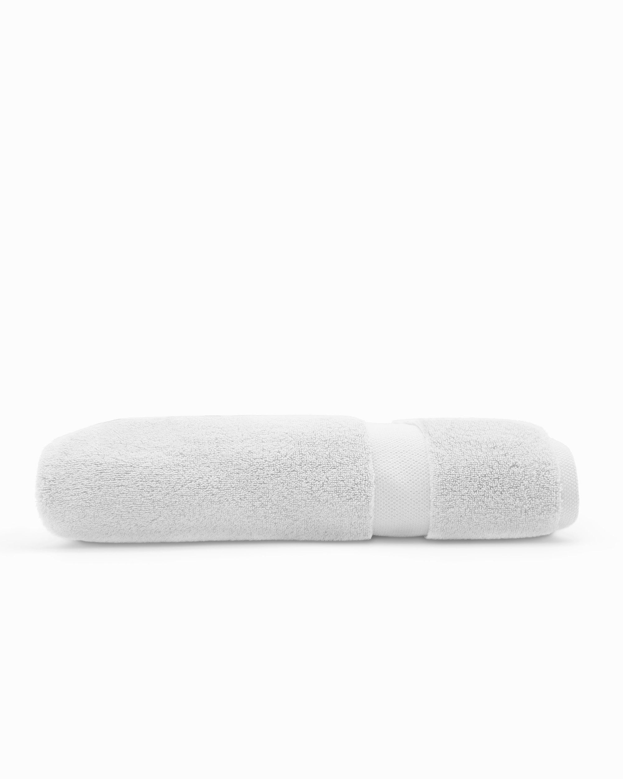 Plush Bath Towel Single#color_white