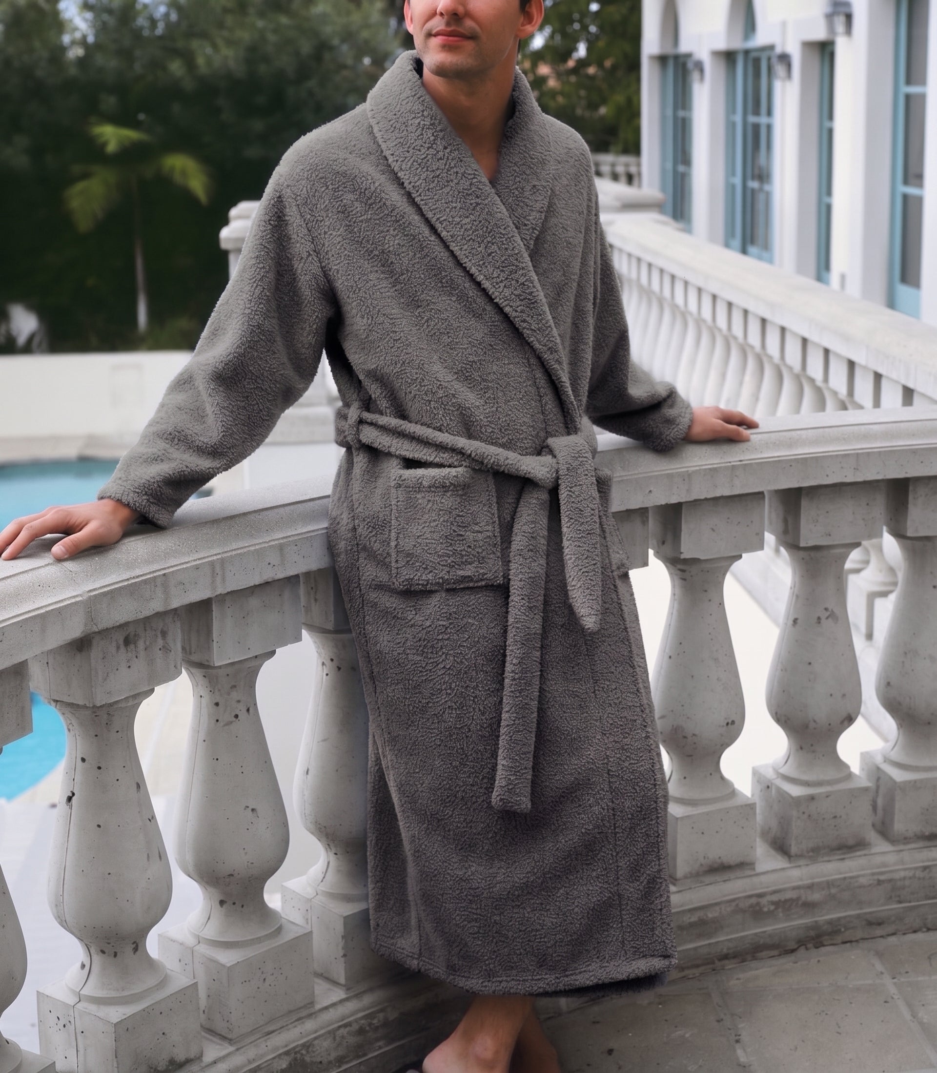 Plush Robe Men Lifestyle#color_charcoal