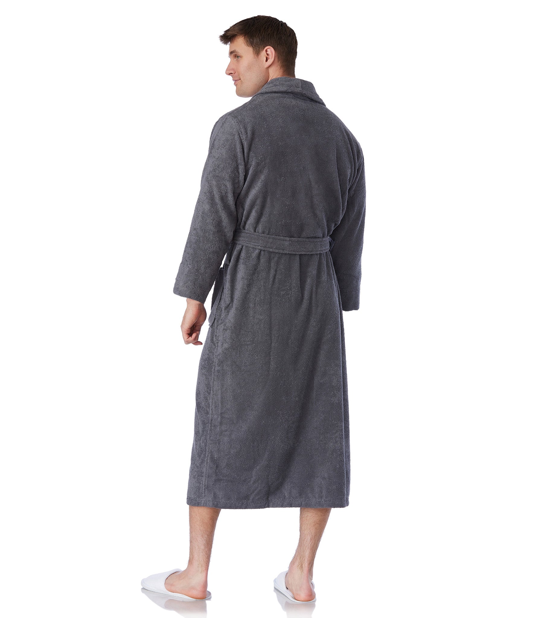 Pure Bliss Organic Cotton Terry Bathrobes#color_slate