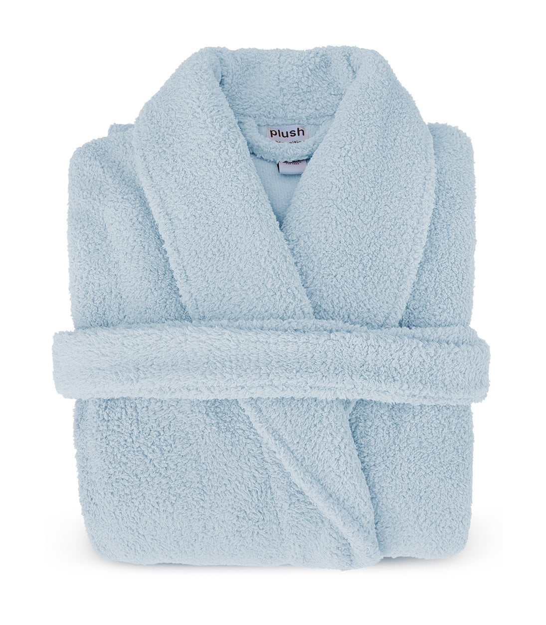 Plush Robe in Pale Blue