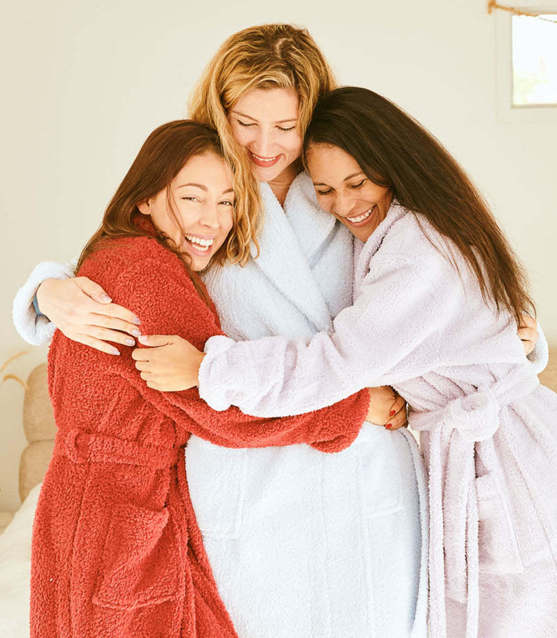Plush Robes for women Plus Size Robes#color_Cranberry