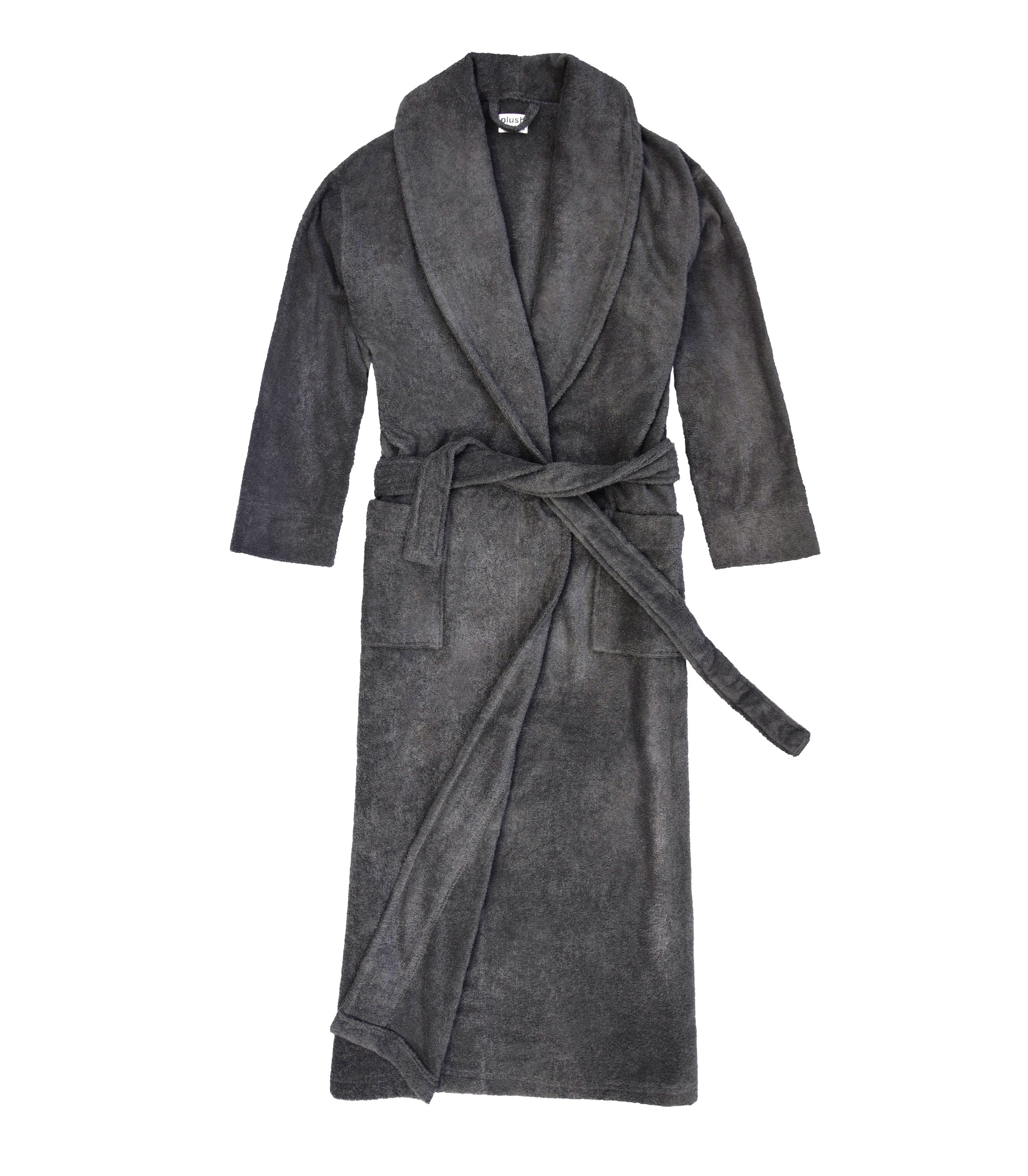 Pure Bliss Organic Cotton Terry Bathrobes#color_slate