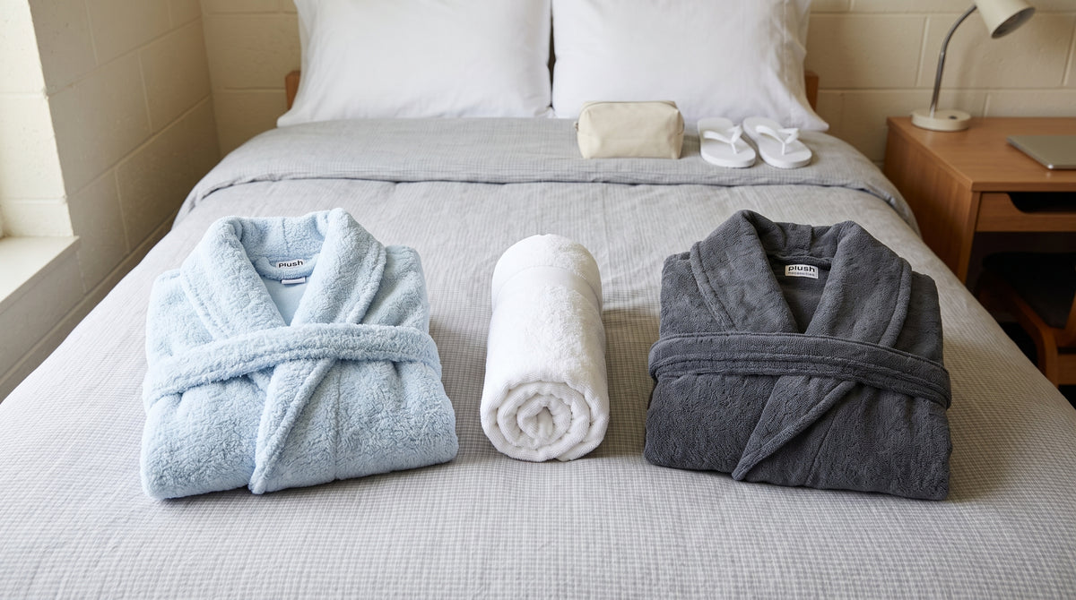 Bathrobe and Towel College Dorm Set
