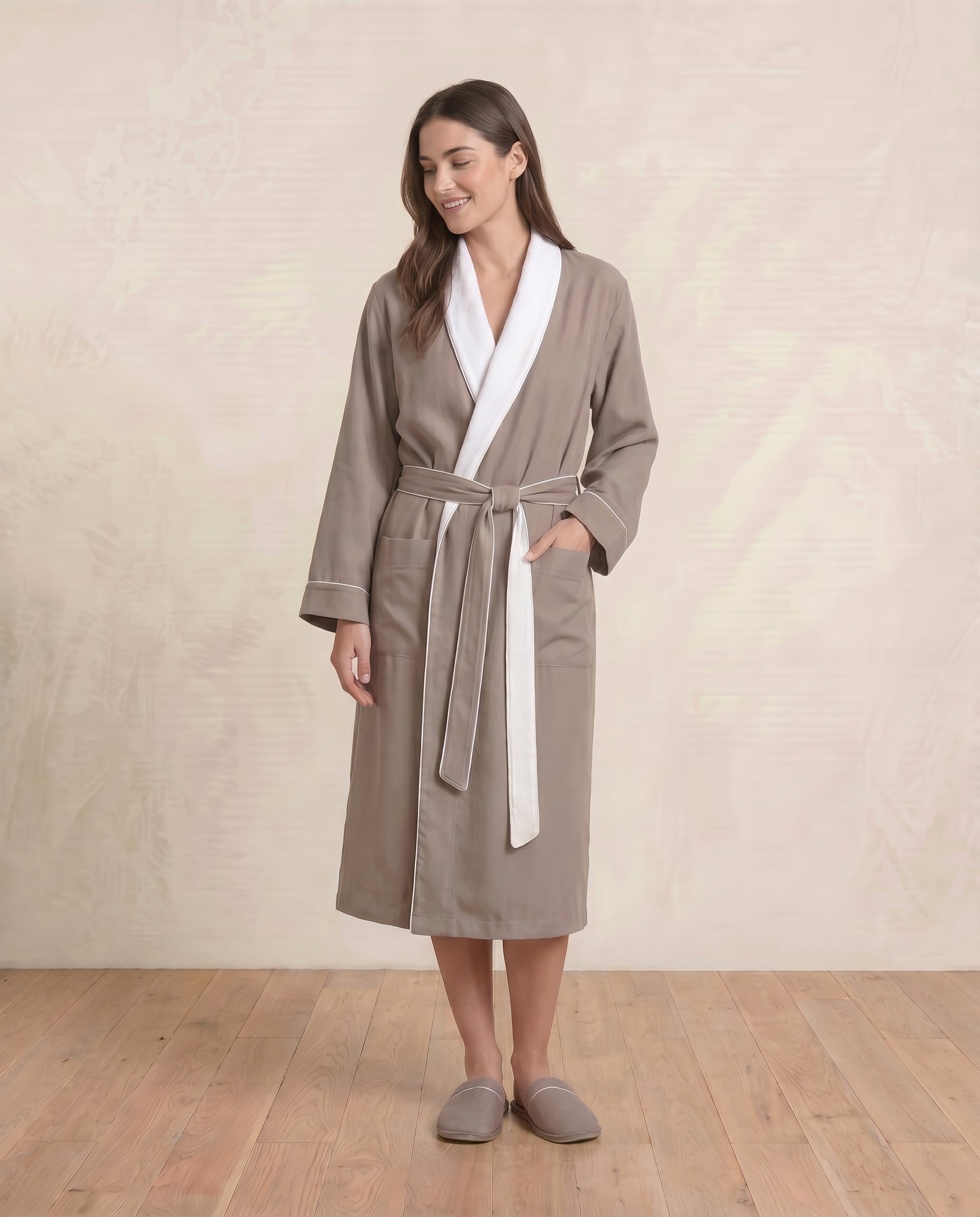 Luxe Robe for Women#color_sandstone