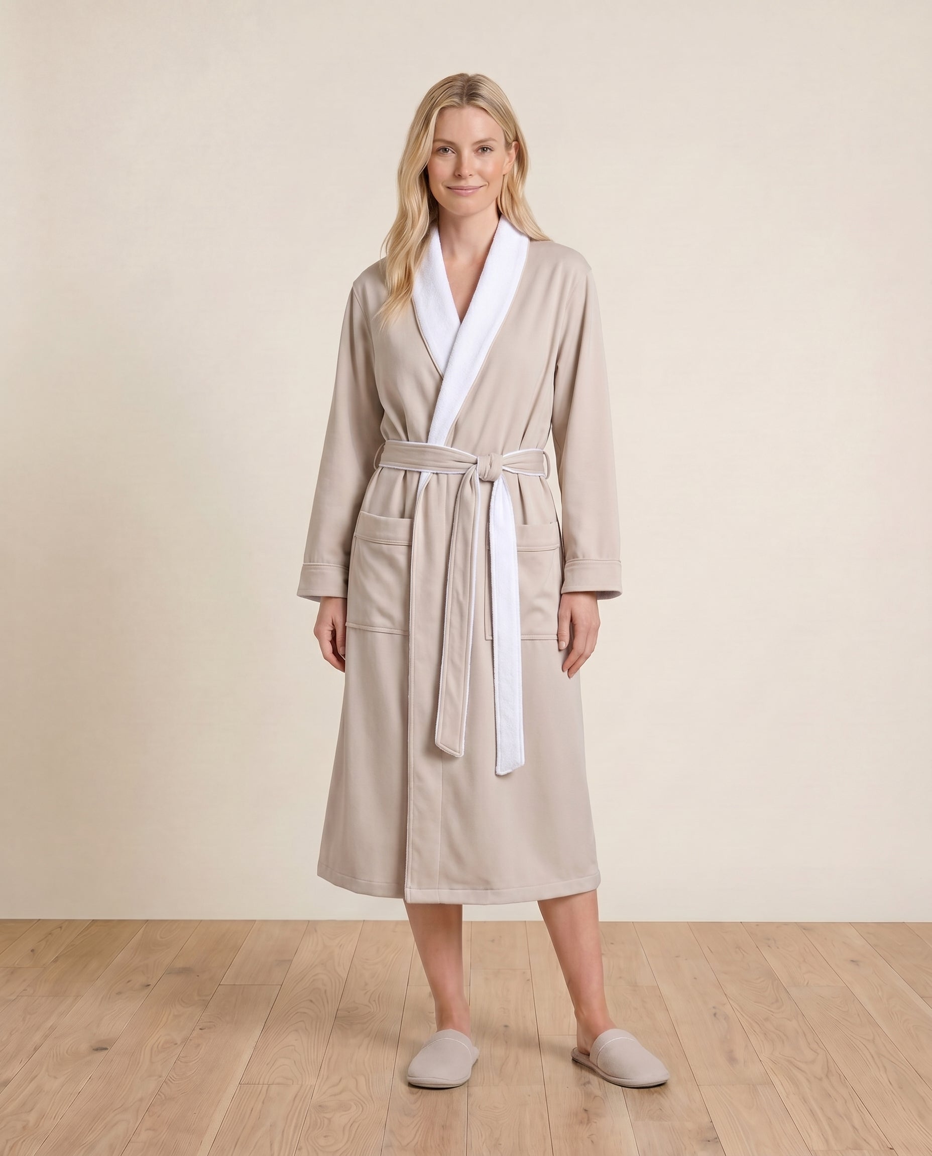 Luxe Robe for Women Front View#color_seashell