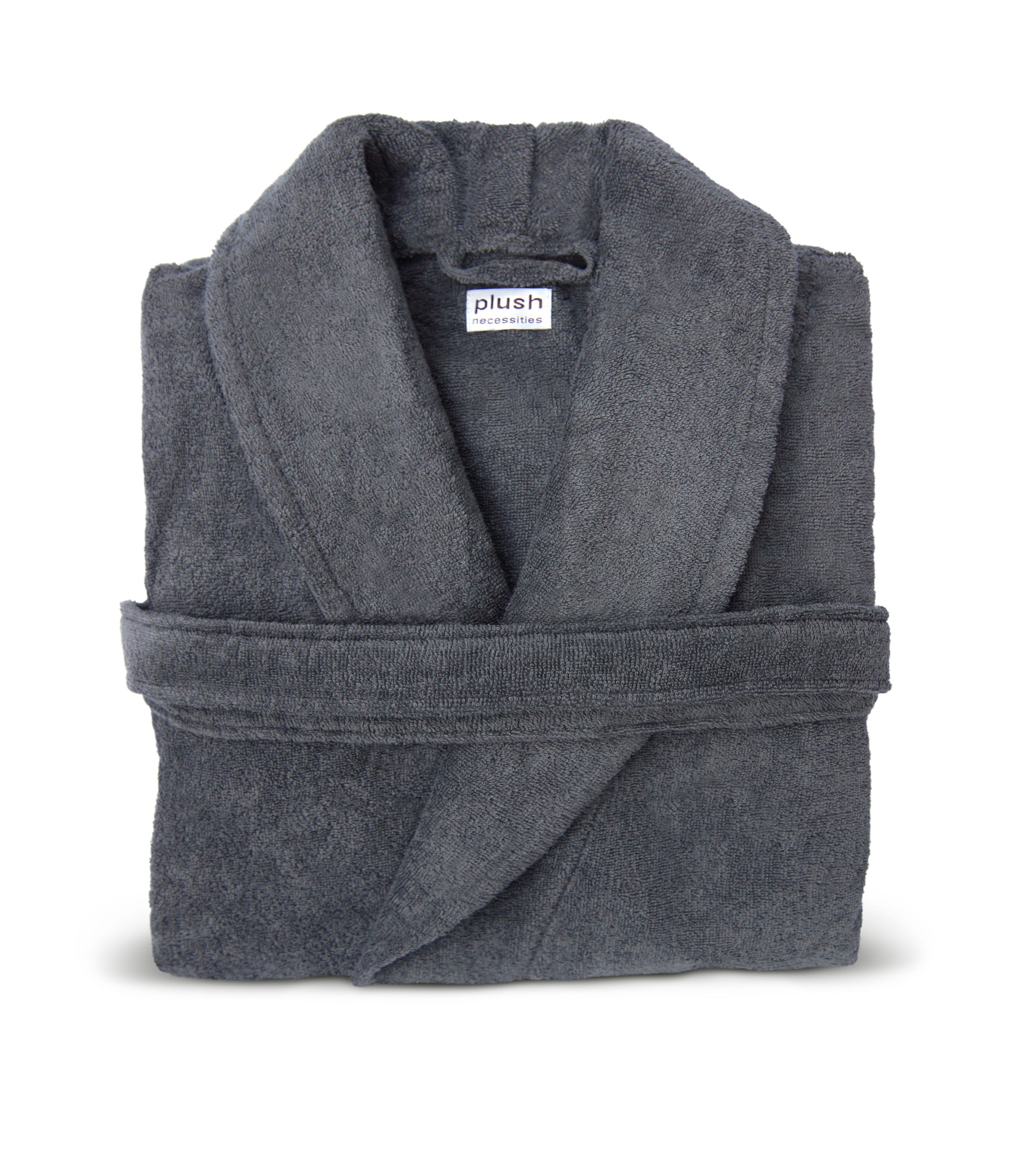 Organic Terry Bathrobe in Slate