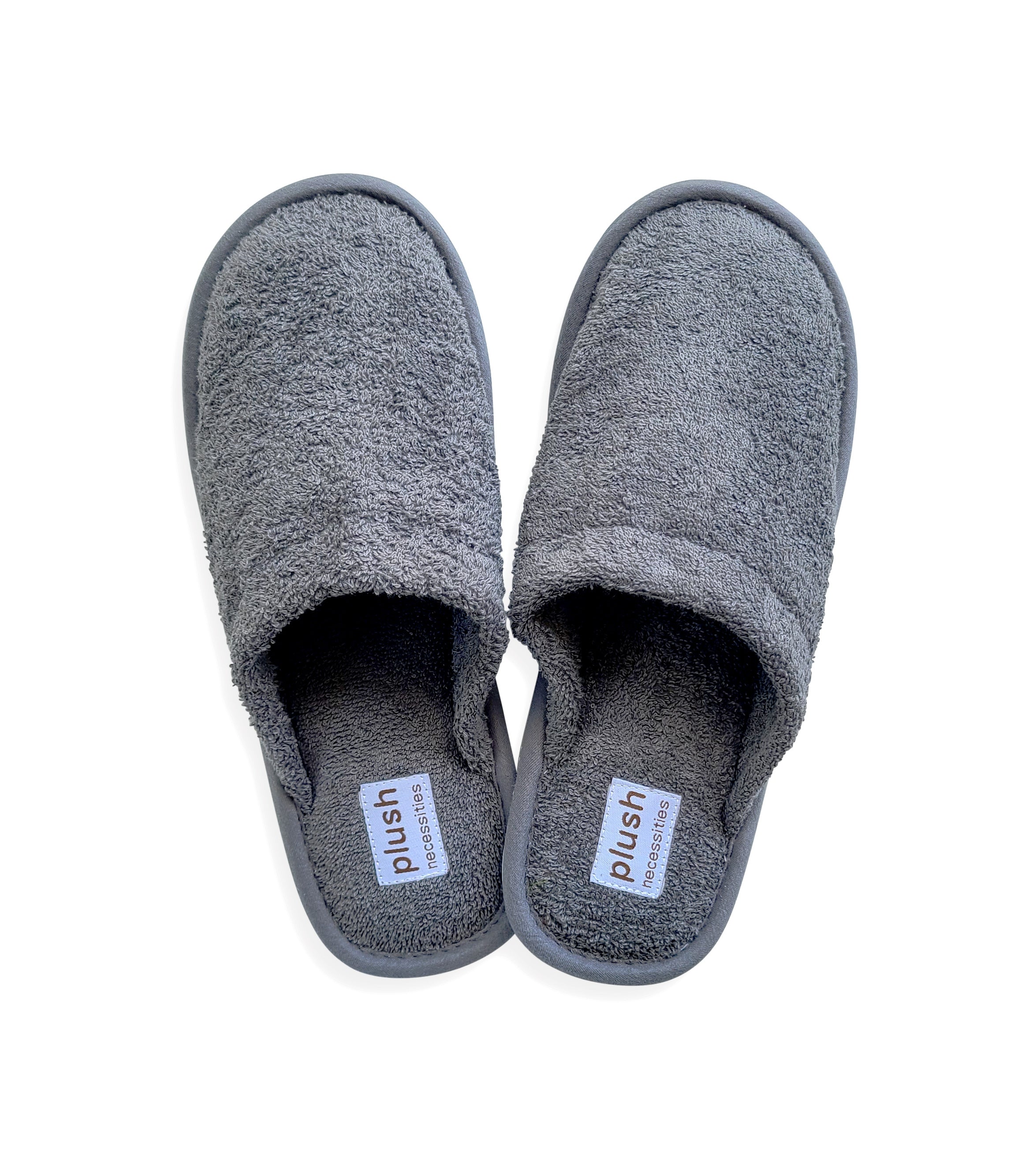 Organic Terry Slippers#color_Slate
