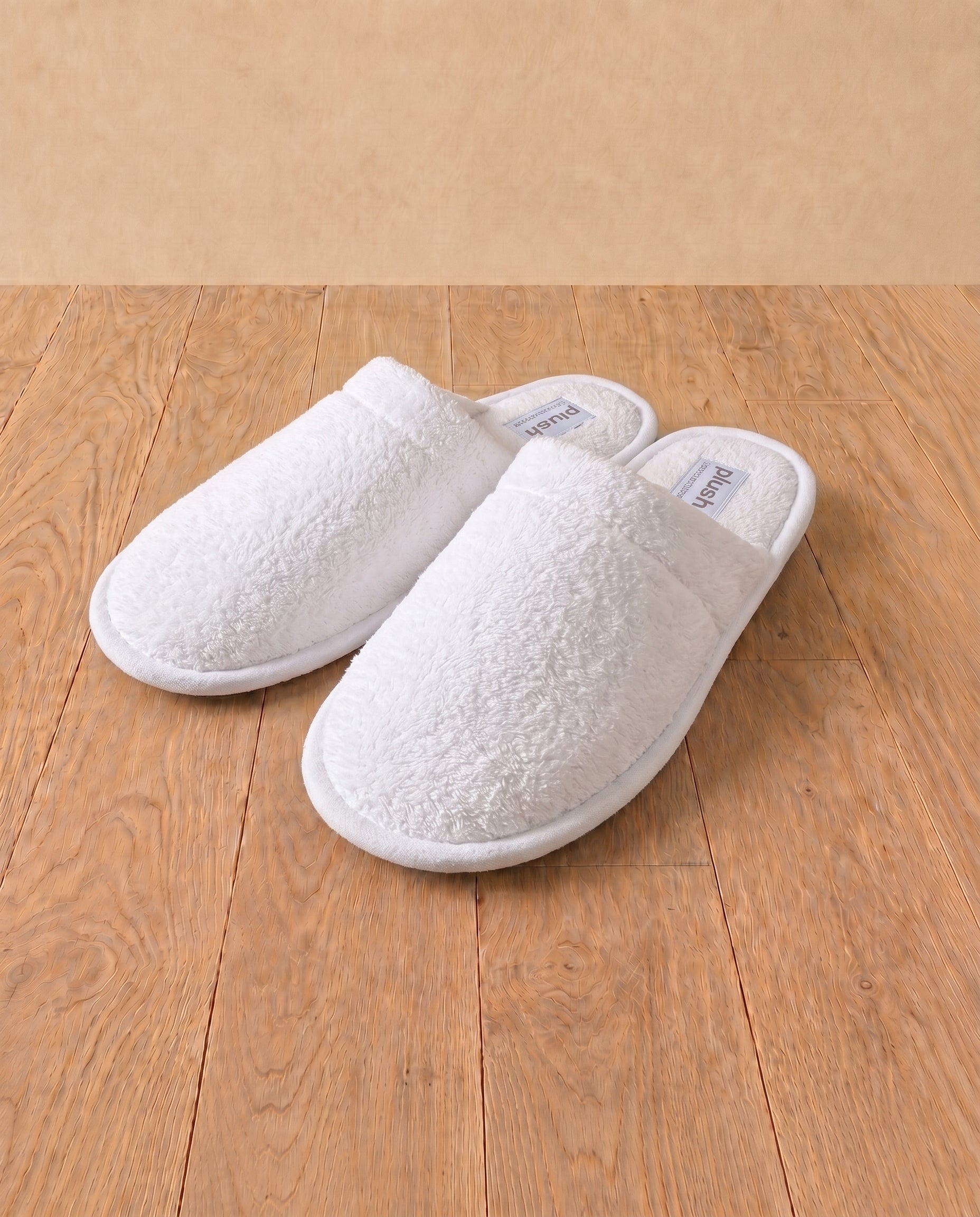 Organic Terry Slippers#color_White