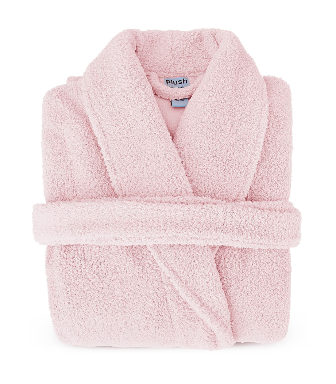 Plush Robe in Pink#color_Blush