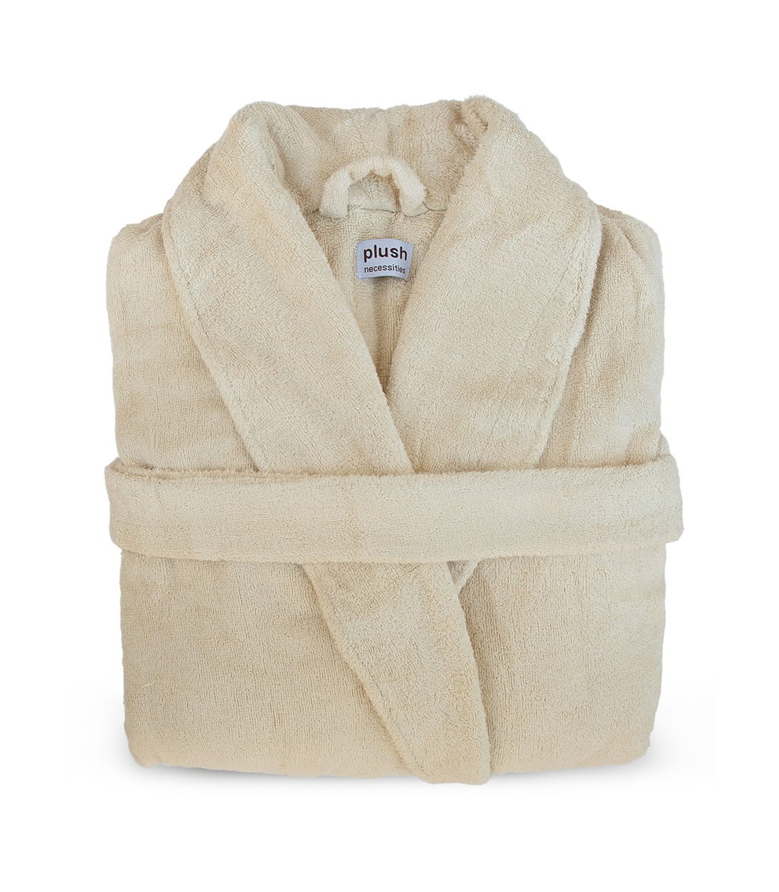 Pure Bliss Terry Robe in Oatmeal#color_oatmeal