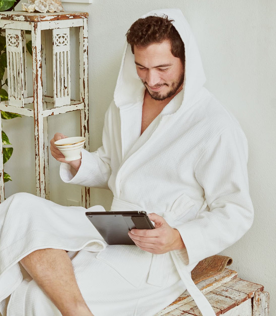 Terry Plush Robe Hooded Terry Robes | 100% Pure Cotton