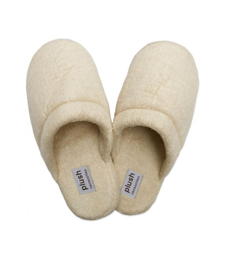 Bamboo Terry Slippers#color_Oatmeal